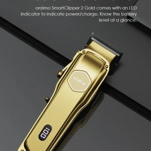 Experience true grooming excellence with the Oraimo SmartClipper 2 Gold | OPC-CL30G, designed for professionals and style-conscious individuals alike